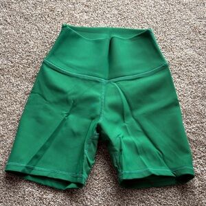 Willow Green High-Waist Bike Shorts
